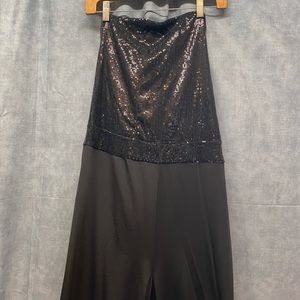 Sugar & Spice Black sequined sleeveless jumpsuit